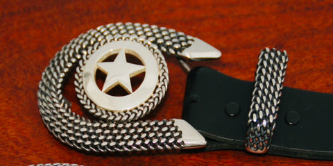 Walking Lady Star Belt Buckle