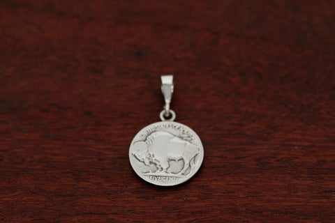 Buffalo or Indian Coin on Pendant