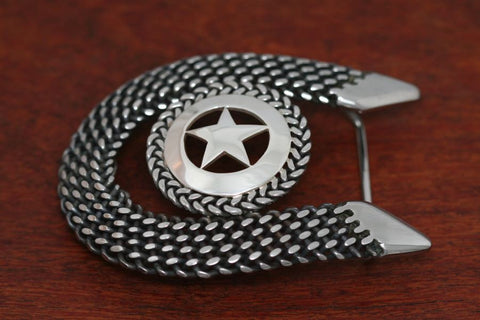 Cinco Peso Star Belt Buckle