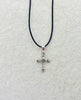 Barbed Wire Cross Pendant in Sterling - Mini