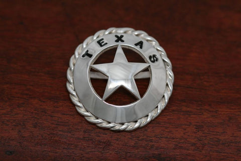 Texas Star Scarf Slide-Large Star with Rope Trim