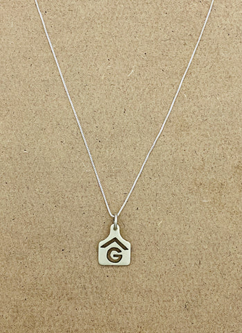 Buy Stamped Cow Tag Necklace Online in India - Etsy