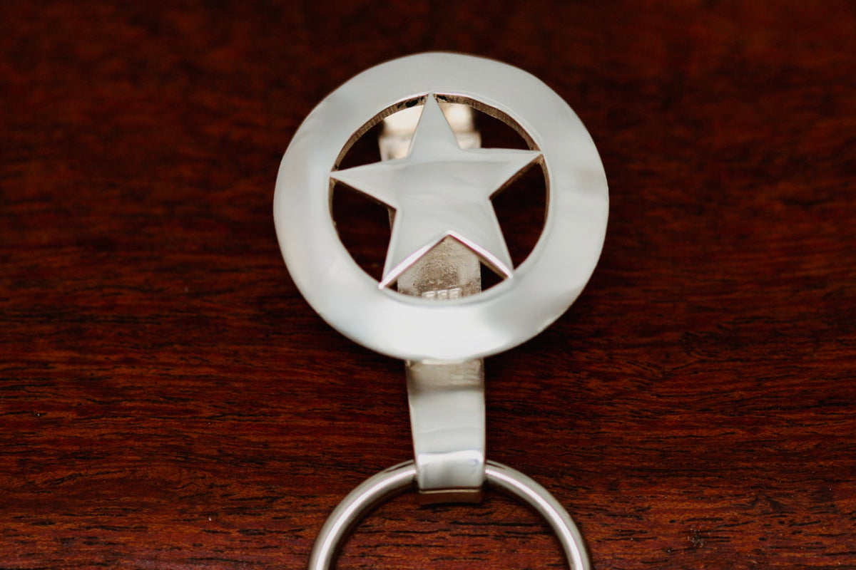 Cinco Peso Star Pocket Fob Key Chain