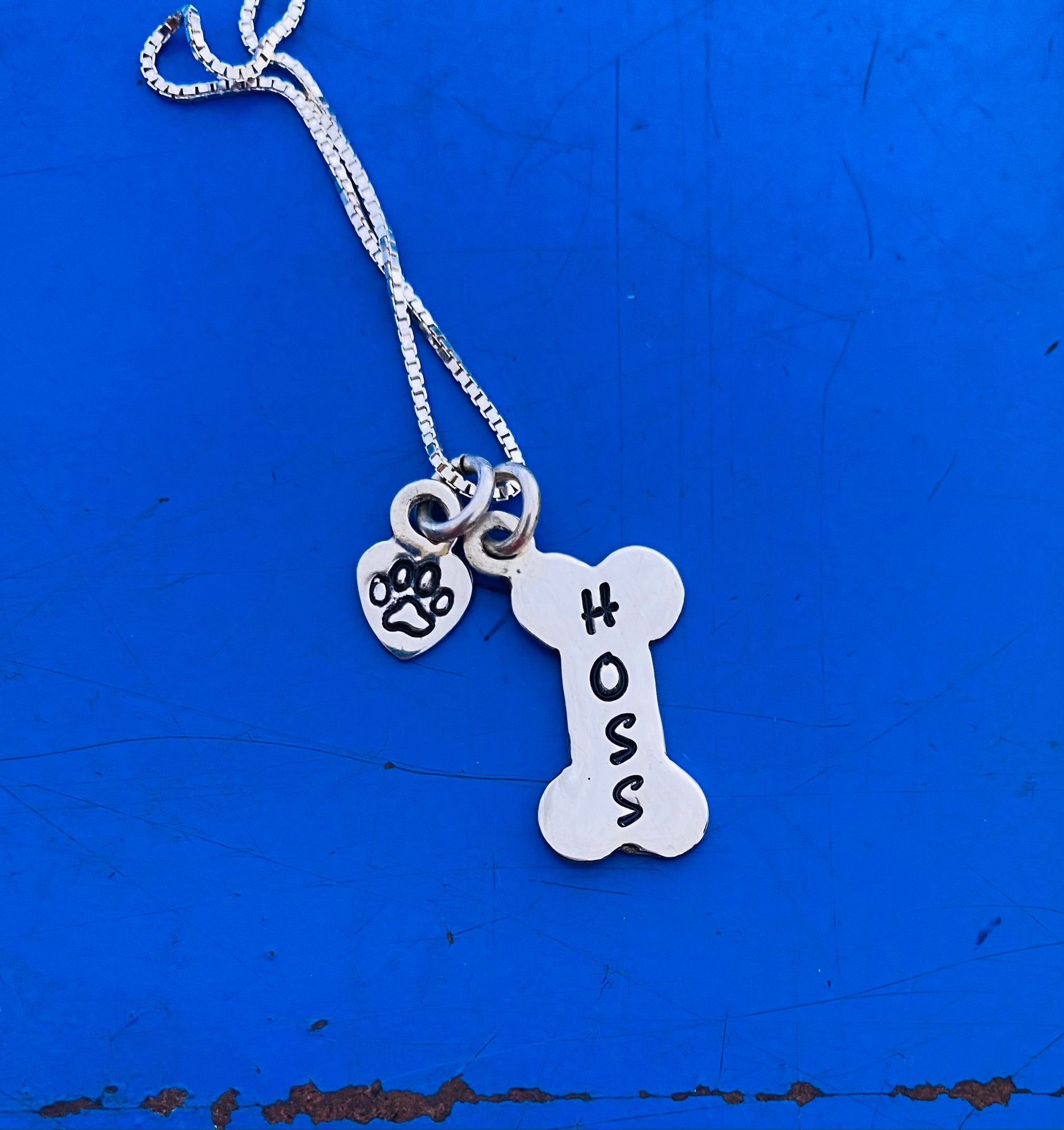 Dog Jewelry, Dog Bone Necklace in Sterling Silver for a Doggie Mom or a Doggie Dad Necklaces