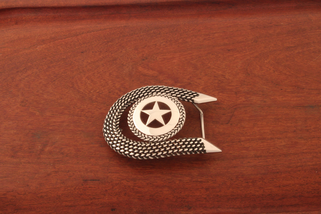 Walking Lady Star Belt Buckle