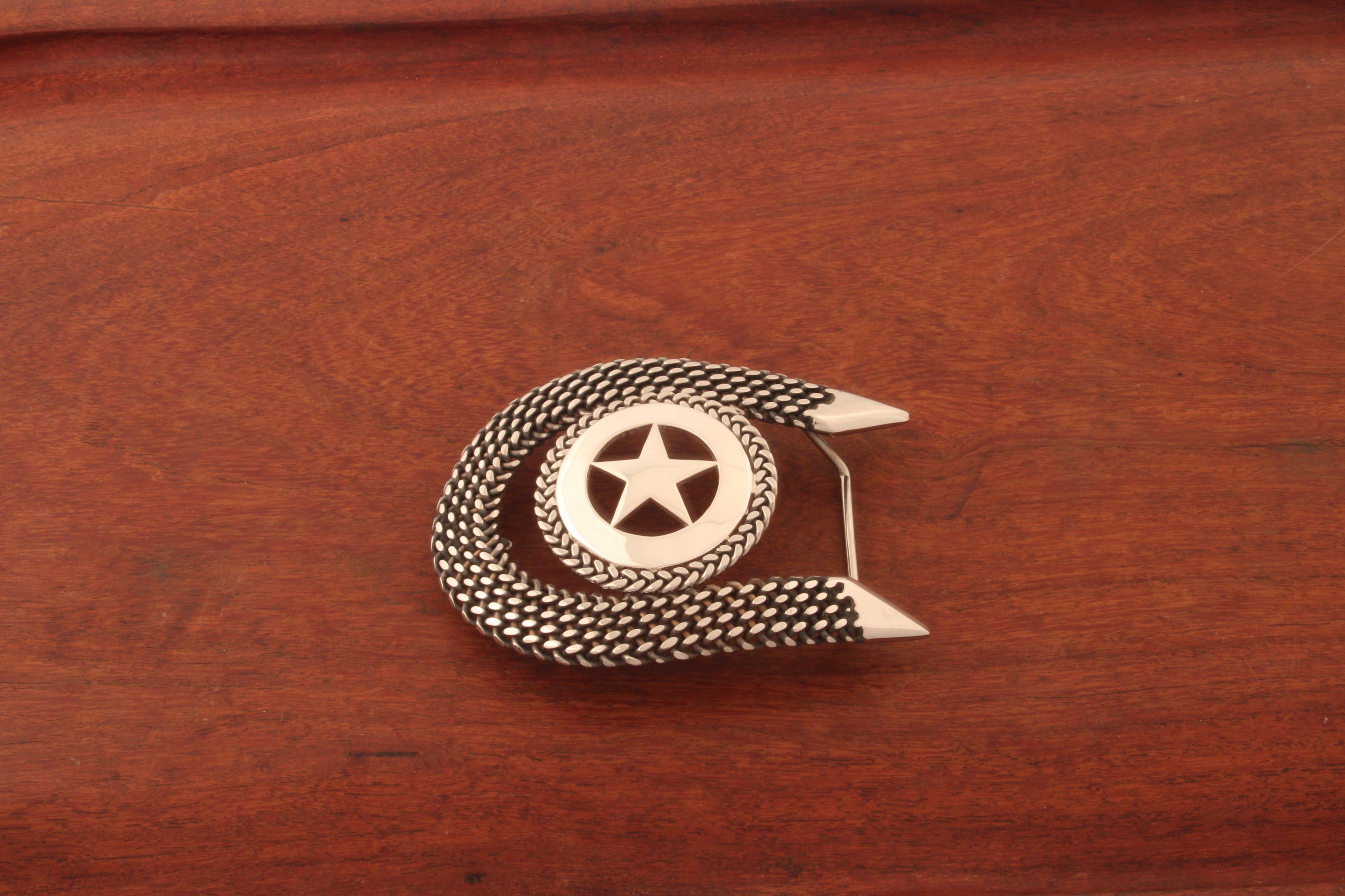 Walking Lady Star Belt Buckle