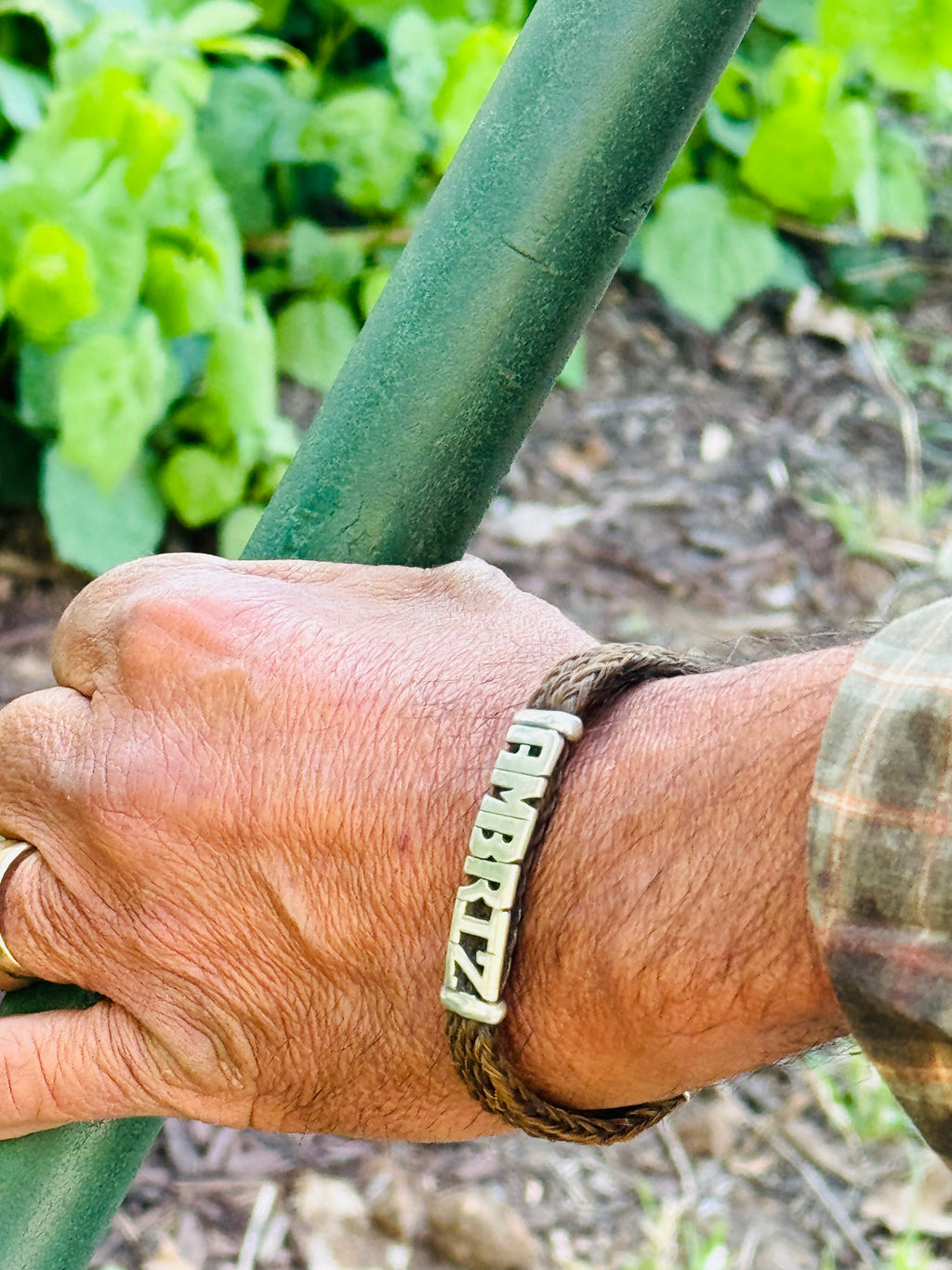 Large Name on an Upsale Casual Horsehair Bracelet