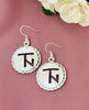 Brand earrings - Small Size with Rope Trim