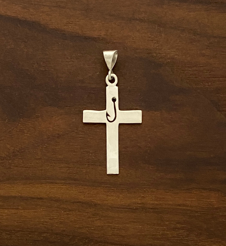 Fish Hook Cross Pendant – Ambriz Jewelry