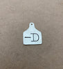 Ear Tag Pendant - Hand stamped
