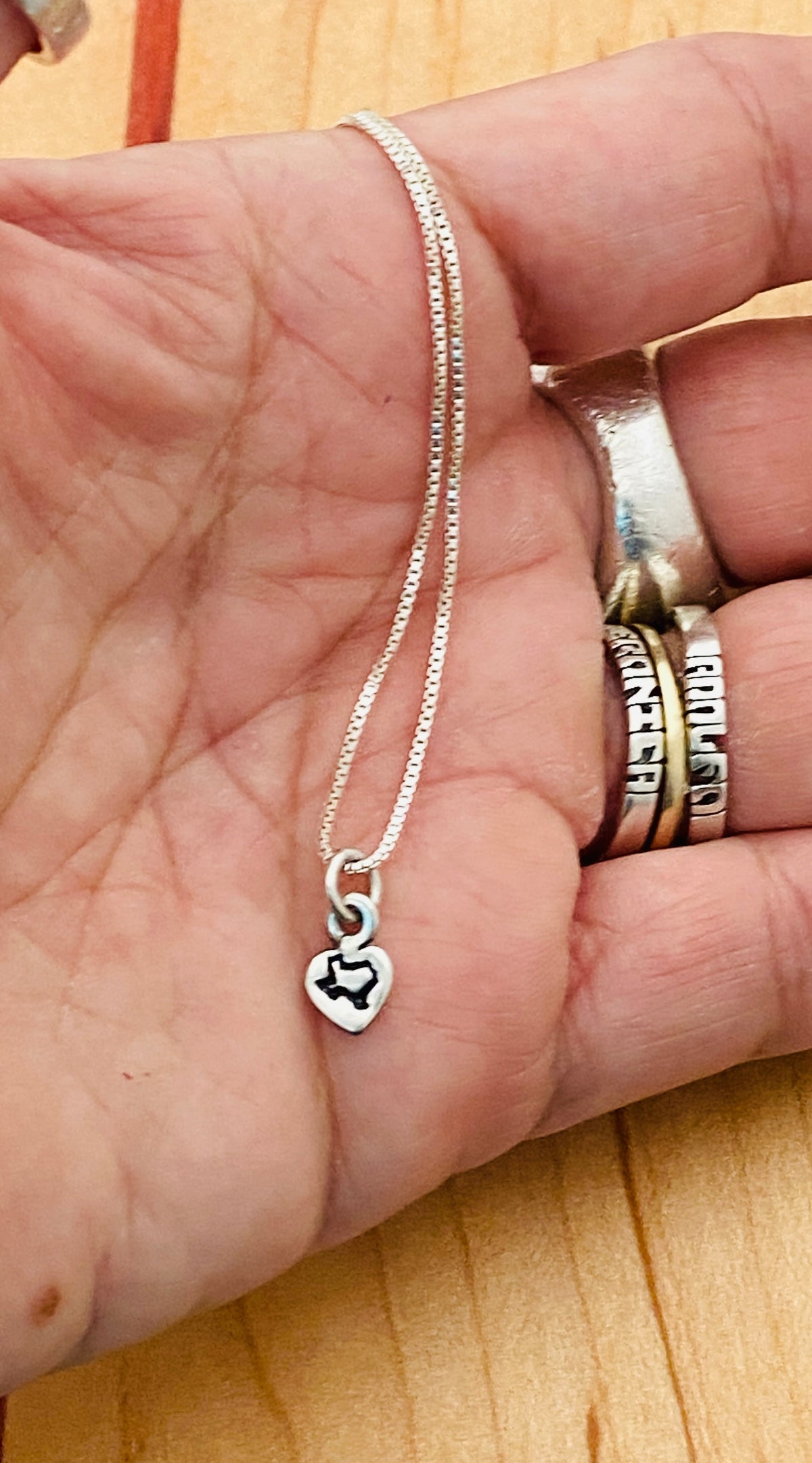 Texas Heart Charm