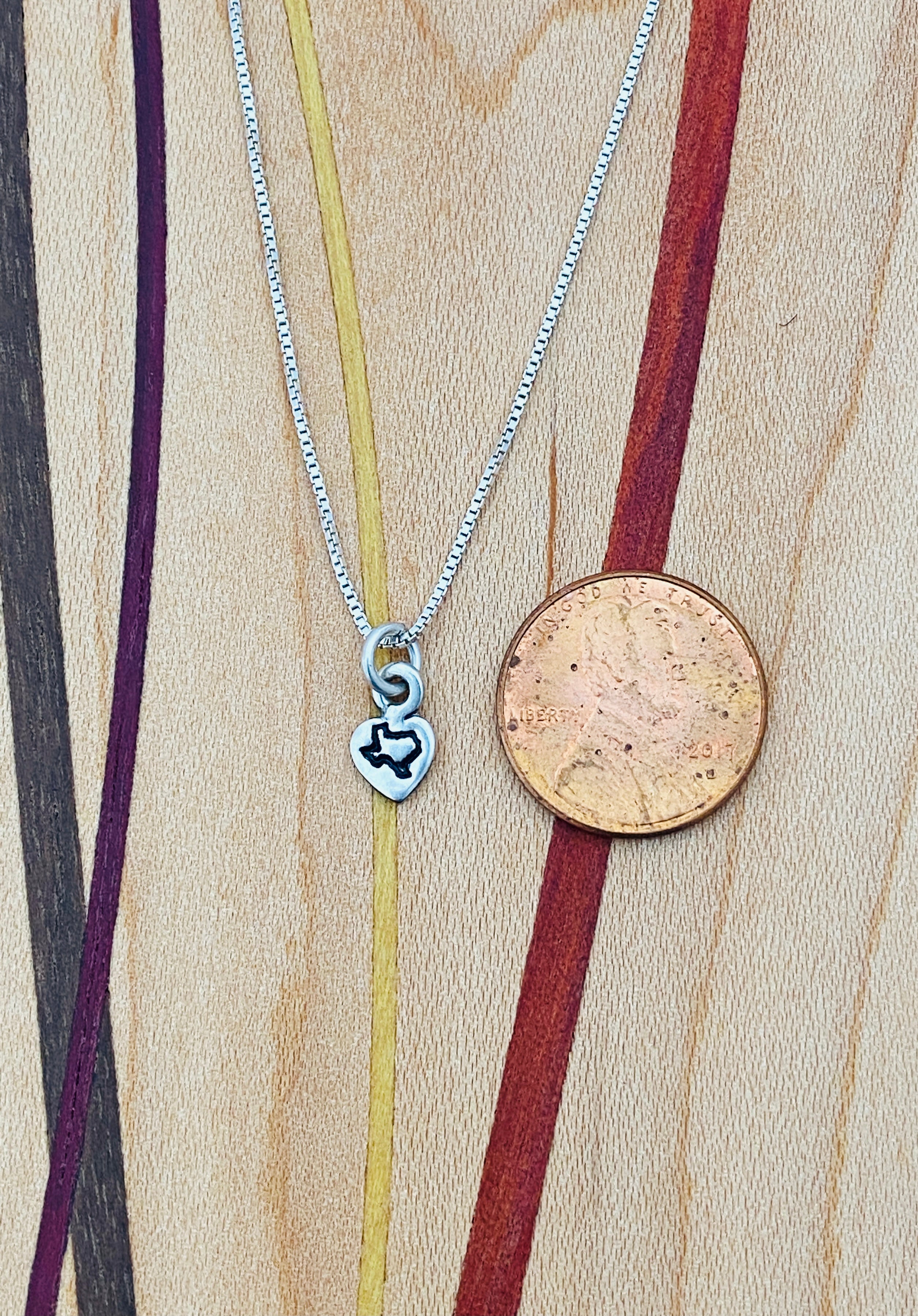 Texas Heart Charm