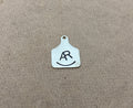 Ear Tag Pendant - Hand stamped