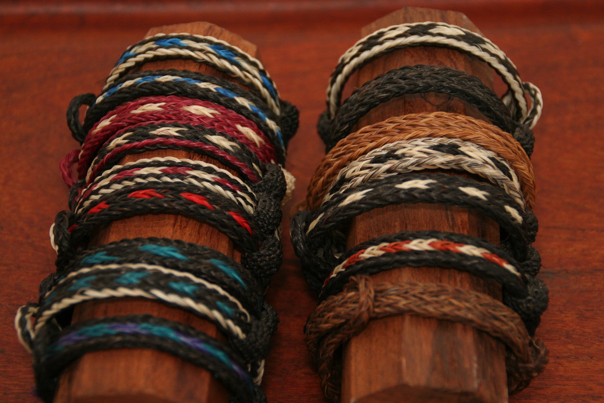 Buffalo or Indian Coin on an Endless Horsehair Bracelet