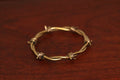 Barbed Bangle in Brass - Large