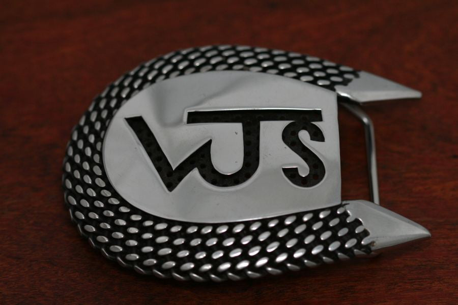 Brand Buckle on Stainless Steel Plate - Medium