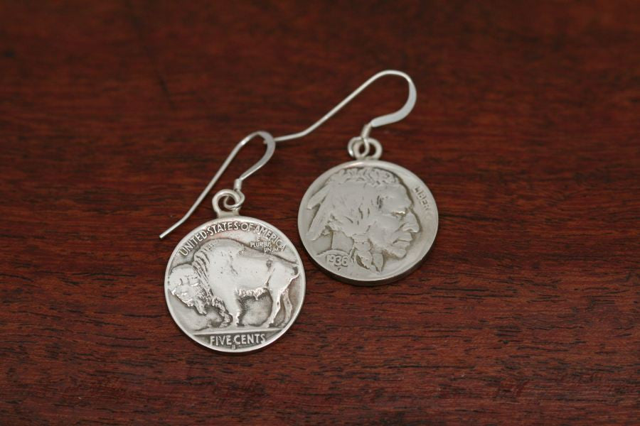 Buffalo 2025 nickel earrings