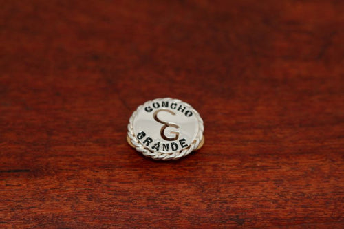 Brand-It Concho-Large with Rope Trim