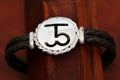 Brand-It Large Disc with Rope Trim on a Casual Upscale Bracelet