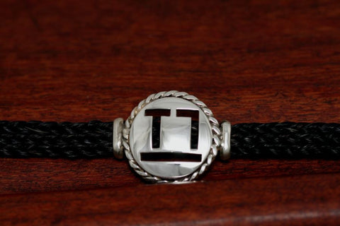 Brand-It Medium Disc with Rope Trim on a Casual Upscale Bracelet