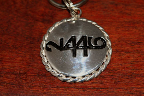Brand-It Key Chain- Cinco Peso Coin with Rope Trim
