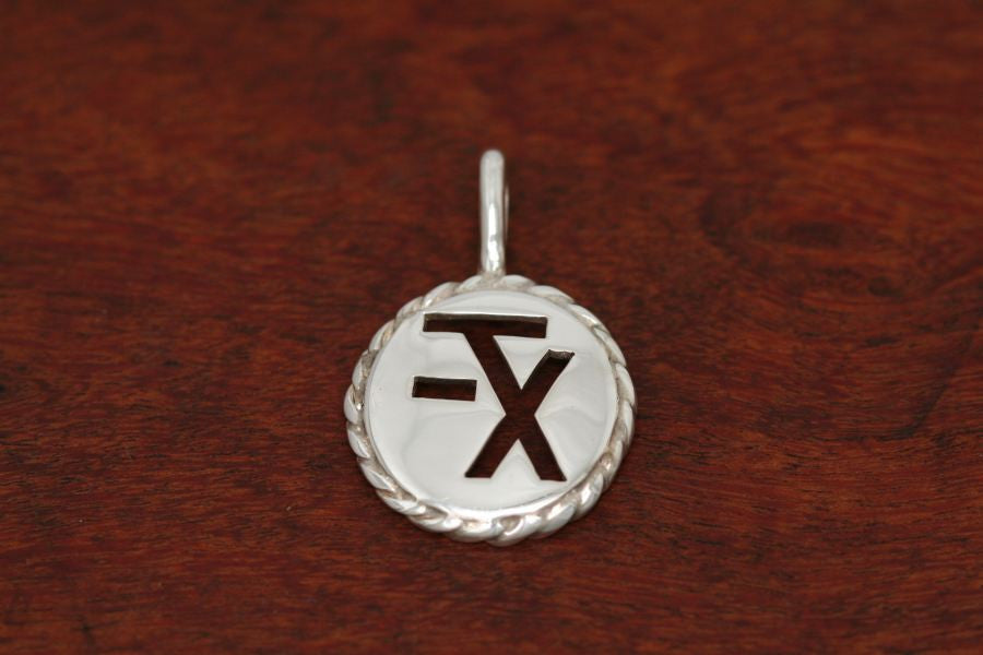 Brand Pendant - Large Size with Rope Trim