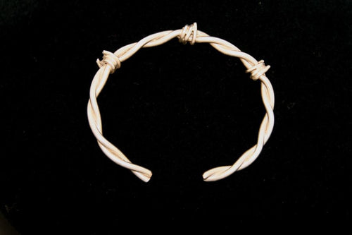 Barbed Wire Bracelet in Sterling - Female -Large