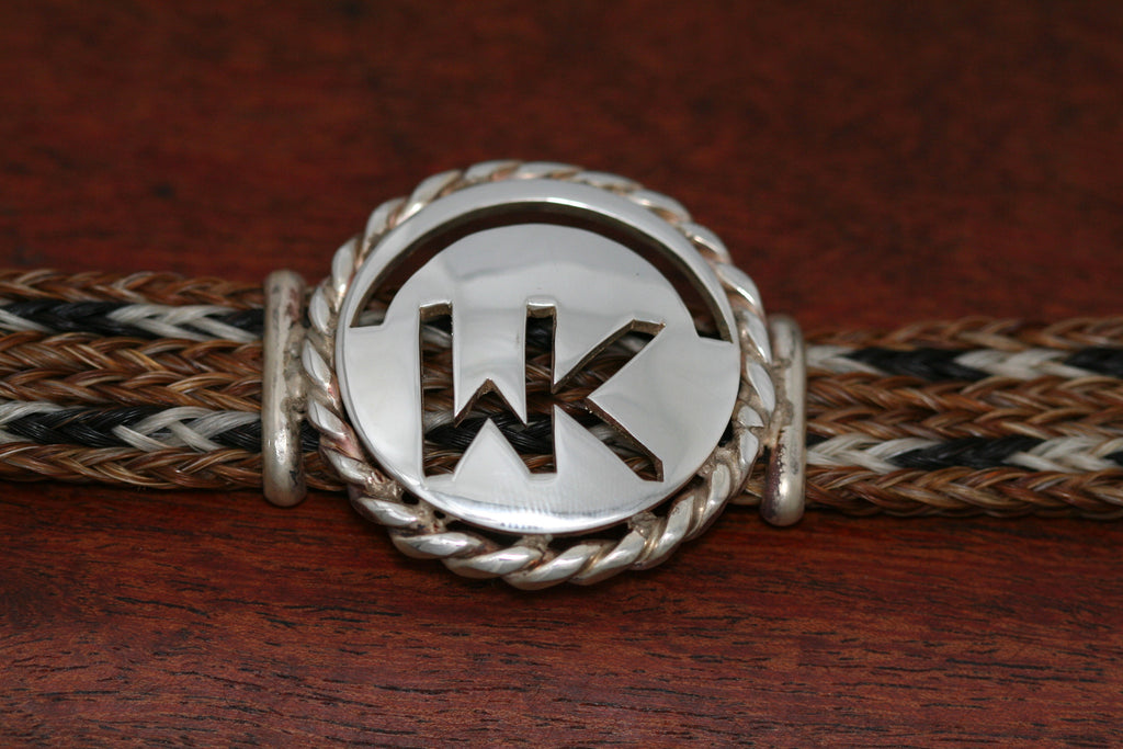Brand-It Extra Large Disc with Rope Trim on a Casual Upscale Bracelet