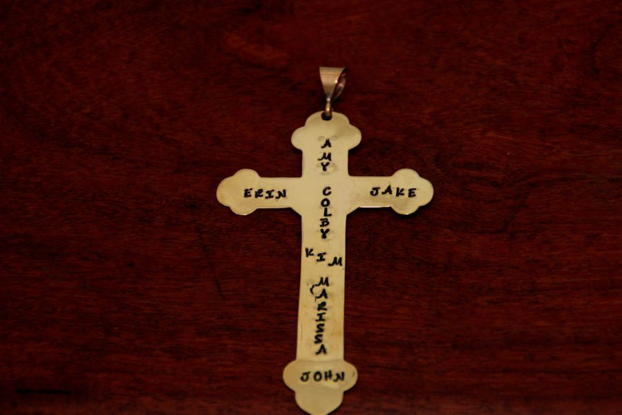 Silhouette of Cross of Coronado in Brass - Large