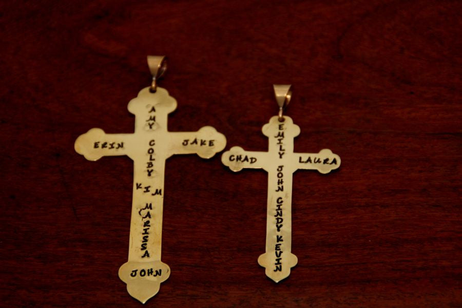 Silhouette of Cross of Coronado in Brass - Small