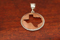 Copper Disc with Map and Rope - Medium