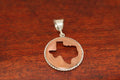 Copper Disc with Map and Rope - Small