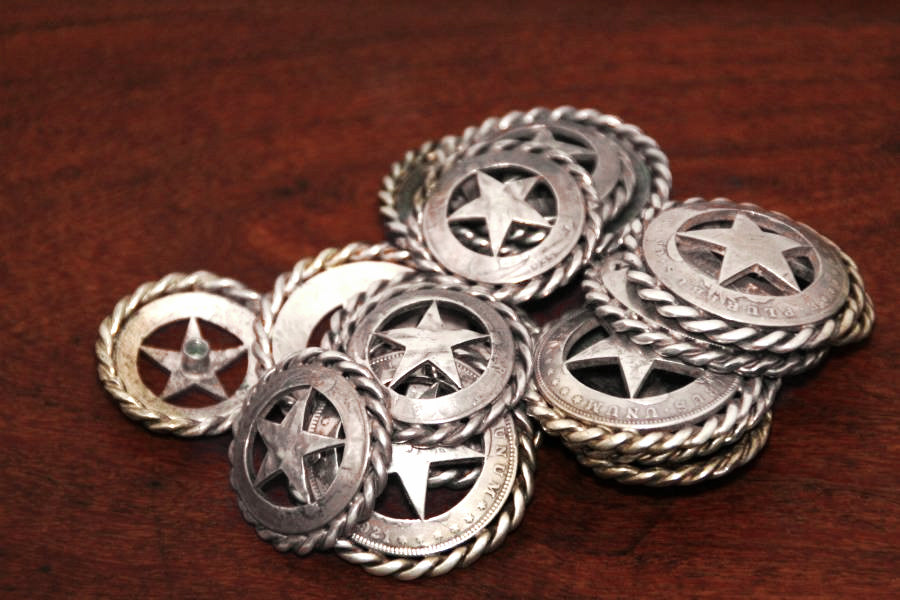 Cinco Peso Coin-Concho with Rope Trim – Ambriz Jewelry