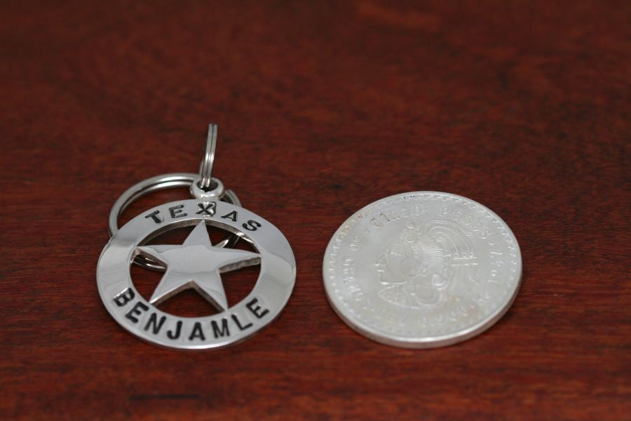 Cinco Peso Star-Keychain