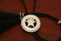 Cinco Peso Star Bolo with Rope Trim