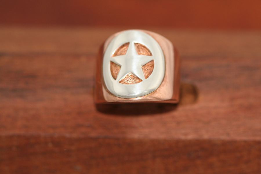 Copper Star Ring