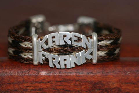 Double Name Bracelet-Clamped