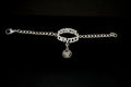 Double Name Bracelet on a Sterling Silver Chain with a Charm