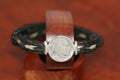 Indian Coin on an Endless Horsehair Bracelet