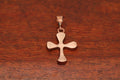 Four Point Cross Pendant in Copper-Small