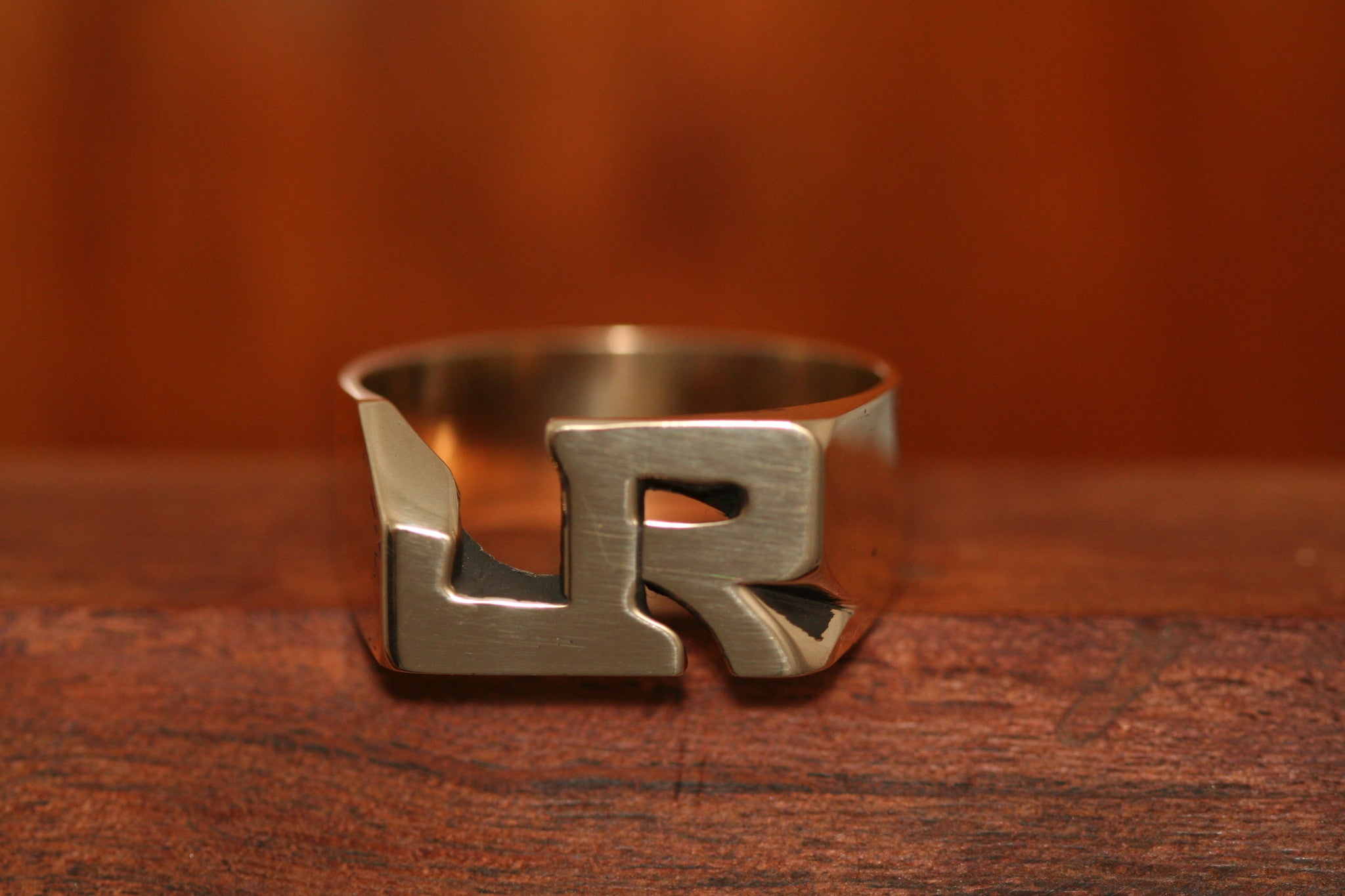 Handcarved Extra Heavy Brass Ring