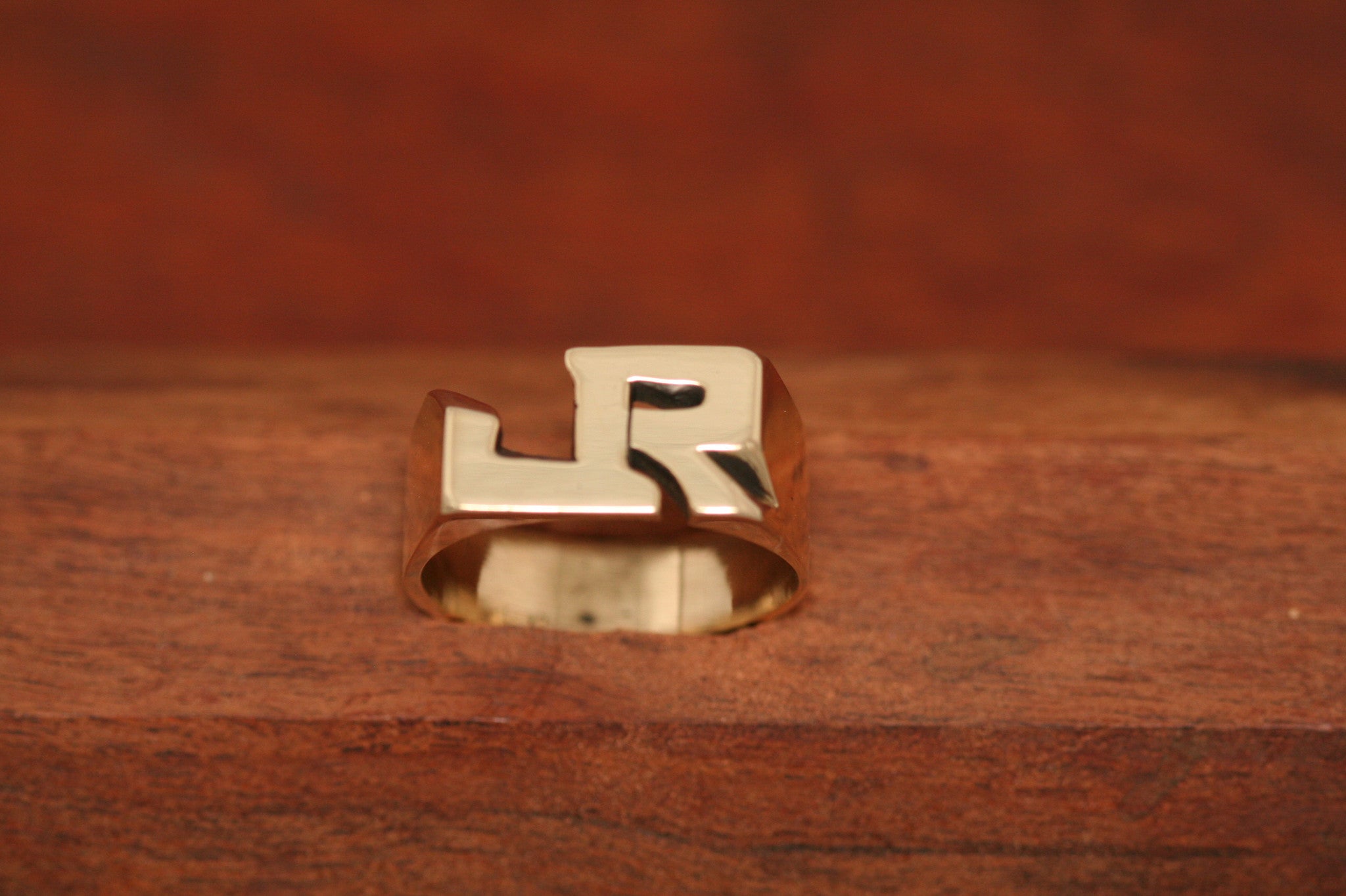Handcarved Extra Heavy Brass Ring