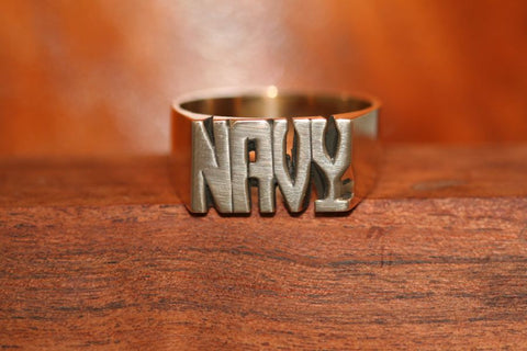 Handcarved Extra Heavy Brass Ring