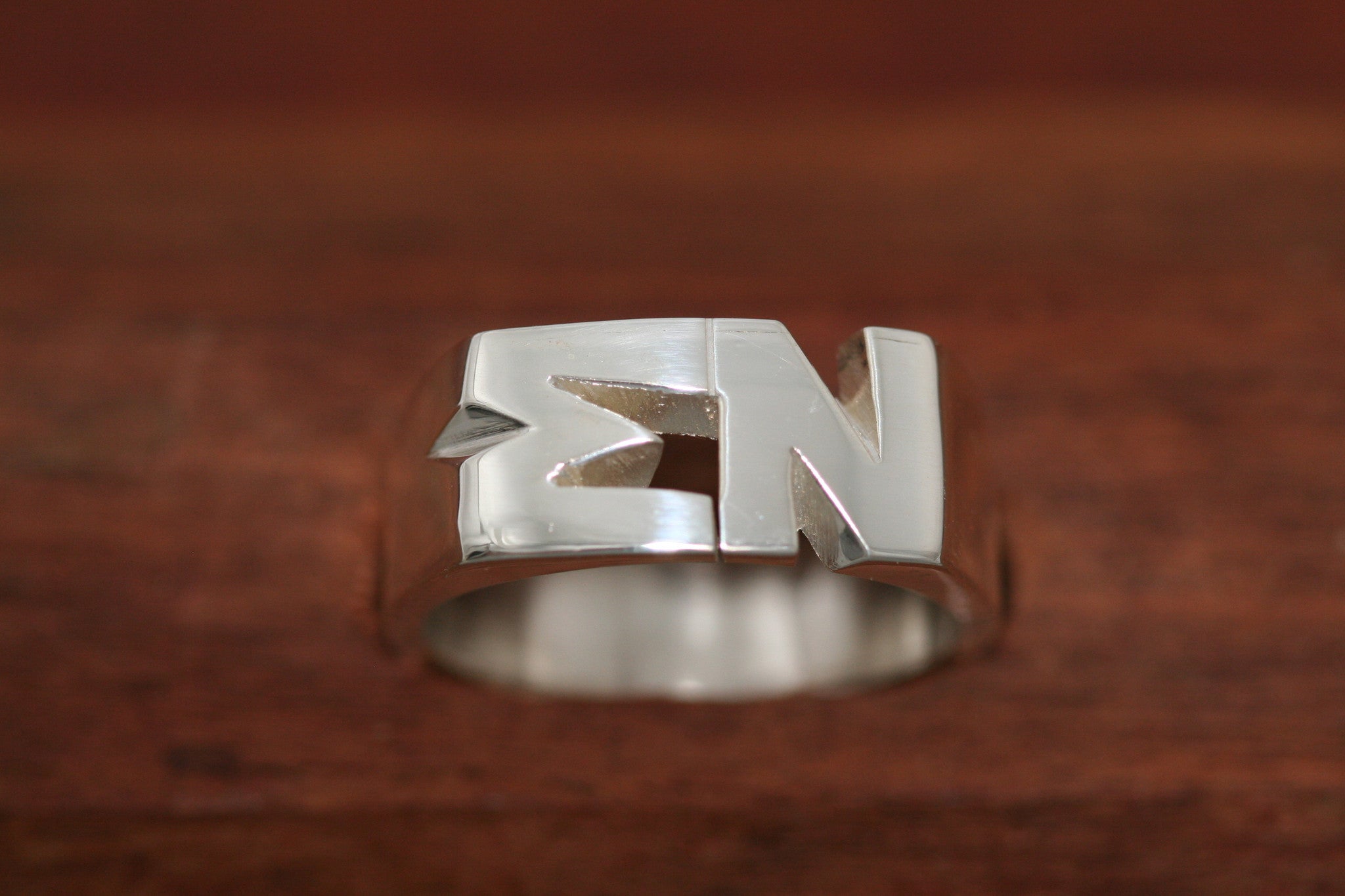 Handcarved Heavy Sterling Silver Ring