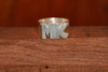 Hand carved  Extra Heavy Sterling Silver Ring -with  hand cut name