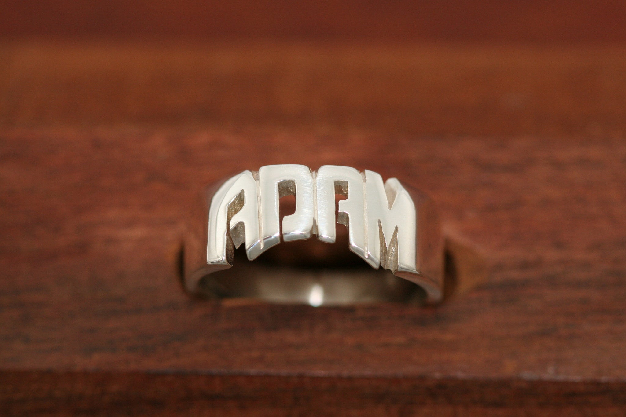 Handcarved Heavy Sterling Silver Ring