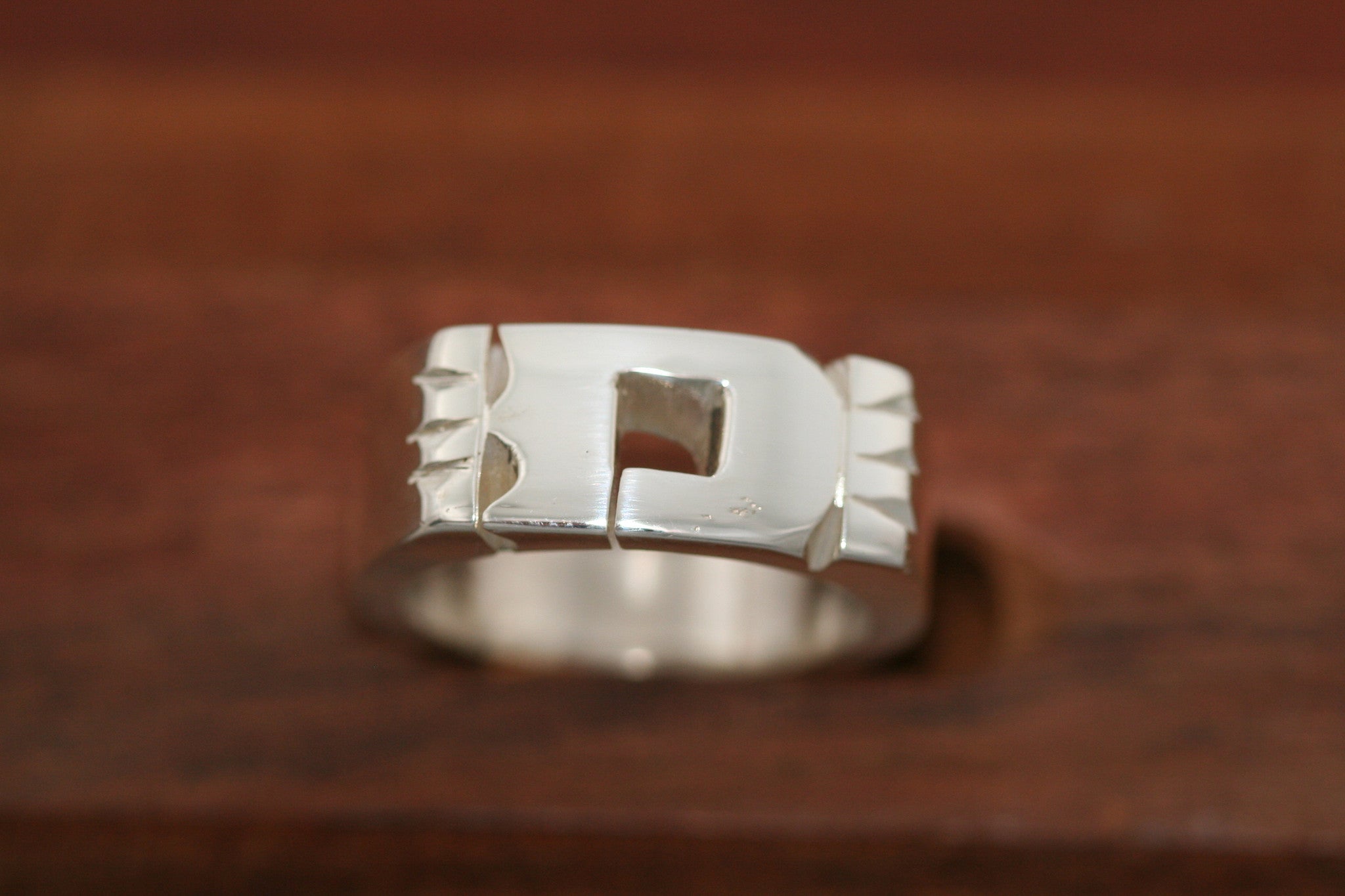 Handcarved Heavy Sterling Silver Ring