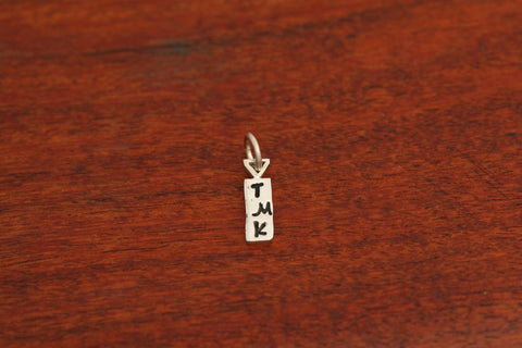 Initial Charm Stamped