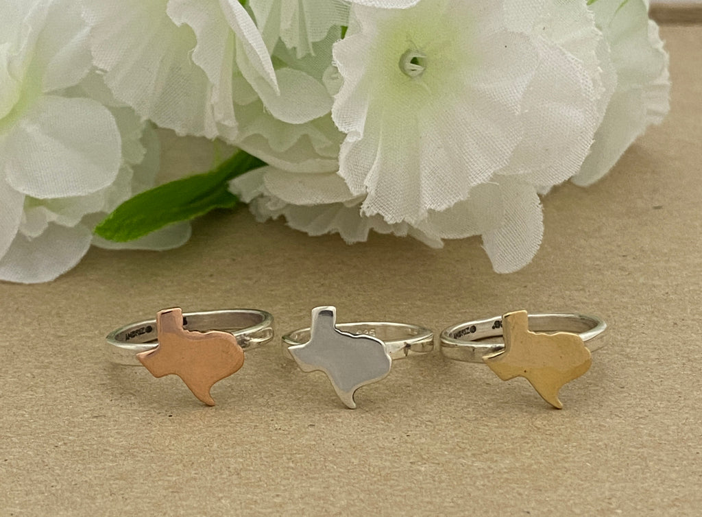 Texas Map Ring