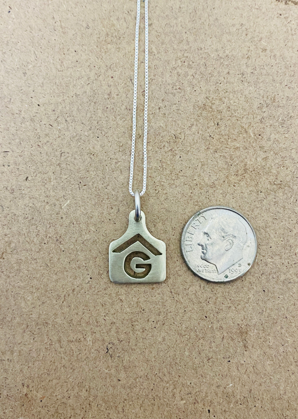 Ear Tag Pendant, Mini